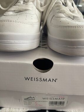 WEISSMAN White Blaze 390 Dance Sneakers with Covers